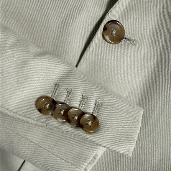 Banana Republic Men's Beige Linen Blend Blazer Size 44R - Picture 5 of 6